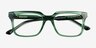 Sandie Crystal Green AcetateEyeglass Frames from EyeBuyDirect, Closed View