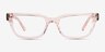 Liz Crystal Nude AcetateEyeglass Frames from EyeBuyDirect, Front View