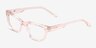 Liz Crystal Nude AcetateEyeglass Frames from EyeBuyDirect, Angle View