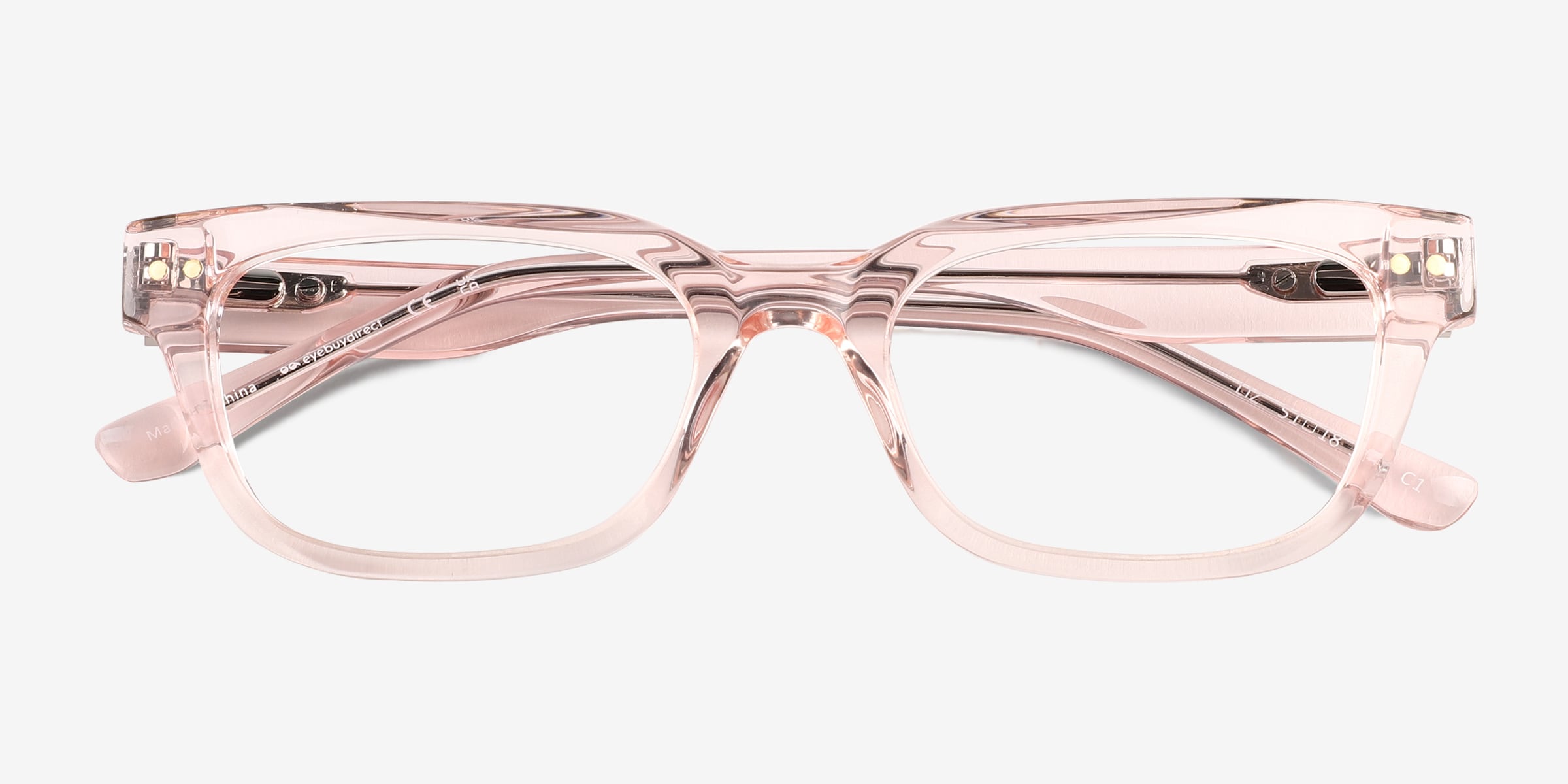 Liz Rectangle Crystal Nude Glasses for Women | Eyebuydirect