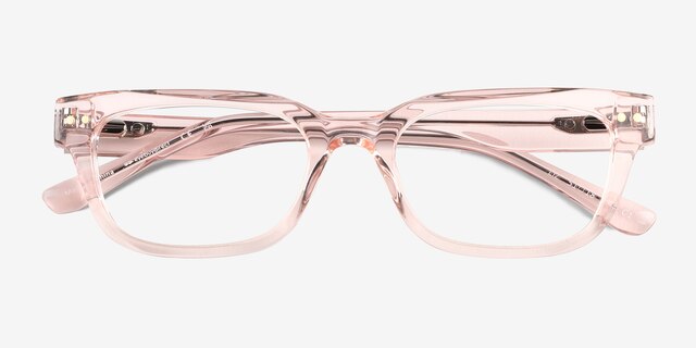 Liz Crystal Nude AcetateEyeglass Frames from EyeBuyDirect, Closed View