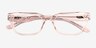 Liz Crystal Nude AcetateEyeglass Frames from EyeBuyDirect, Closed View