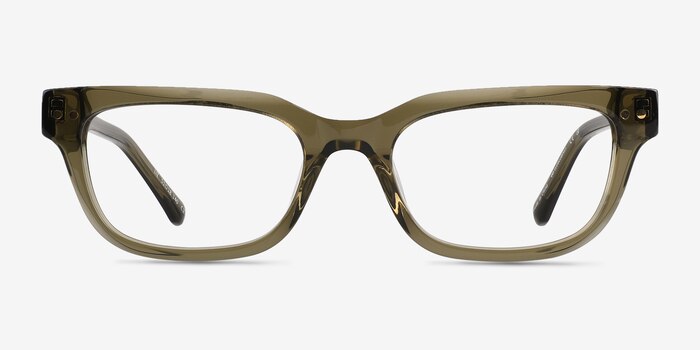 Liz Crystal Kahki Acetate Eyeglass Frames from EyeBuyDirect