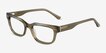 Liz Crystal Kahki AcetateEyeglass Frames from EyeBuyDirect, Angle View