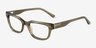 Liz Crystal Kahki AcetateEyeglass Frames from EyeBuyDirect, Angle View