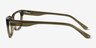 Liz Crystal Kahki AcetateEyeglass Frames from EyeBuyDirect, Side View