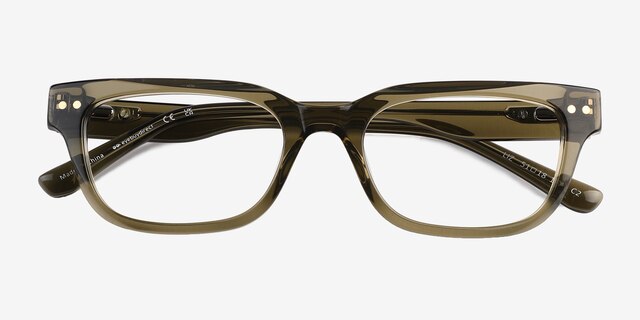 Liz Crystal Kahki AcetateEyeglass Frames from EyeBuyDirect, Closed View