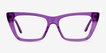 Celia Crystal Purple AcetateEyeglass Frames from EyeBuyDirect, Front View