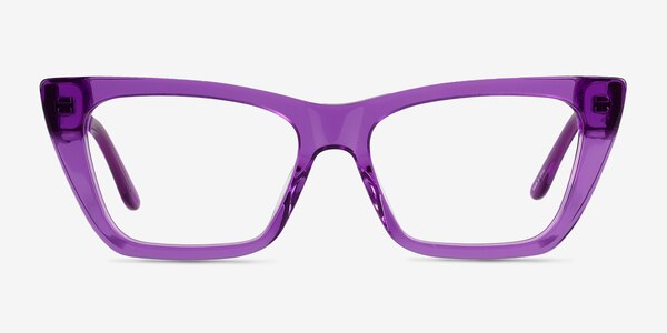 Celia Crystal Purple Acétate Montures de lunettes de vue