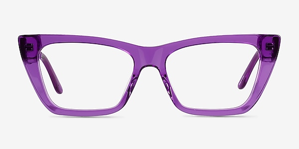 Celia Crystal Purple Acetate Eyeglass Frames