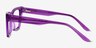 Celia Crystal Purple AcetateEyeglass Frames from EyeBuyDirect, Side View