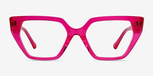 Dionne Crystal Fushia Pink Acetate Eyeglass Frames