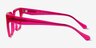 Dionne Crystal Fushia Pink AcetateEyeglass Frames from EyeBuyDirect, Side View