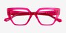 Dionne Crystal Fushia Pink AcetateEyeglass Frames from EyeBuyDirect, Closed View