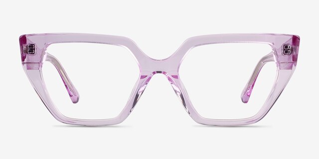 Dionne Crsytal Light Purple AcetateEyeglass Frames from EyeBuyDirect, Front View