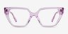 Dionne Crsytal Light Purple AcetateEyeglass Frames from EyeBuyDirect, Front View