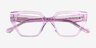 Dionne Crsytal Light Purple AcetateEyeglass Frames from EyeBuyDirect, Closed View