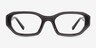 Nina Crystal Dark Gray AcetateEyeglass Frames from EyeBuyDirect, Front View