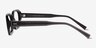 Nina Crystal Dark Gray AcetateEyeglass Frames from EyeBuyDirect, Side View