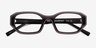 Nina Crystal Dark Gray AcetateEyeglass Frames from EyeBuyDirect, Closed View