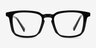 Astera Black AcetateEyeglass Frames from EyeBuyDirect, Front View