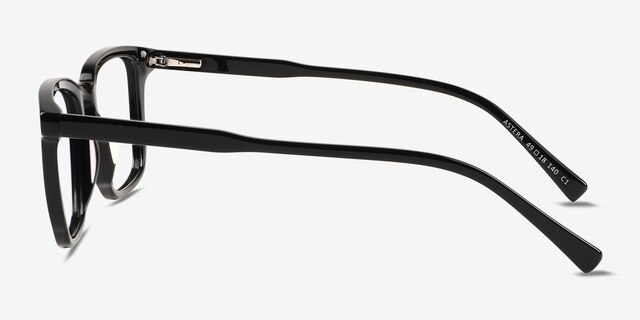 Astera Black AcetateEyeglass Frames from EyeBuyDirect, Side View