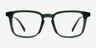 Astera Crystal Green AcetateEyeglass Frames from EyeBuyDirect, Front View