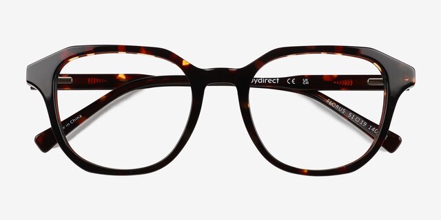 Florus Tortoise AcetateEyeglass Frames from EyeBuyDirect, Closed View