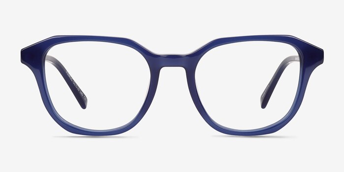 Florus Blue Acetate Eyeglass Frames from EyeBuyDirect