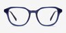 Florus Blue AcetateEyeglass Frames from EyeBuyDirect, Front View