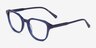 Florus Blue AcetateEyeglass Frames from EyeBuyDirect, Angle View