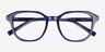 Florus Blue AcetateEyeglass Frames from EyeBuyDirect, Closed View