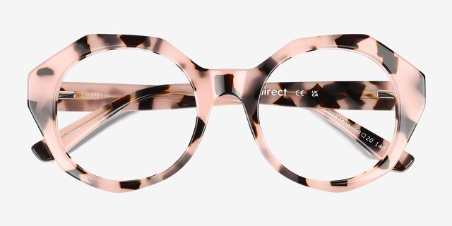 Gerania Ivory Tortoise AcetateEyeglass Frames from EyeBuyDirect, Closed View