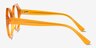 Gerania Milky Orange AcetateEyeglass Frames from EyeBuyDirect, Side View