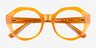 Gerania Milky Orange AcetateEyeglass Frames from EyeBuyDirect, Closed View