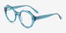 Gerania Crsytal Blue AcetateEyeglass Frames from EyeBuyDirect, Angle View
