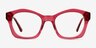 Aronia Crystal Dark Pink AcetateEyeglass Frames from EyeBuyDirect, Front View