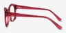 Aronia Crystal Dark Pink AcetateEyeglass Frames from EyeBuyDirect, Side View