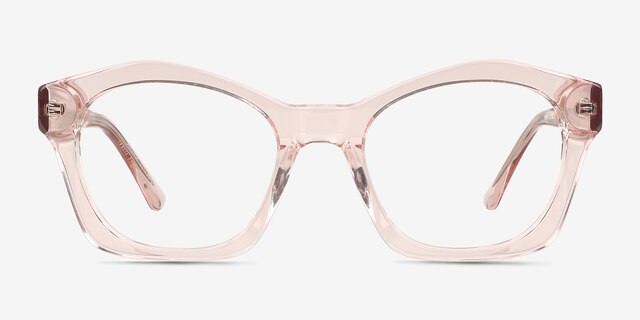 Aronia Crystal Light Pink AcetateEyeglass Frames from EyeBuyDirect, Front View