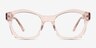 Aronia Crystal Light Pink AcetateEyeglass Frames from EyeBuyDirect, Front View
