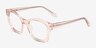 Aronia Crystal Light Pink AcetateEyeglass Frames from EyeBuyDirect, Angle View