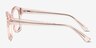 Aronia Crystal Light Pink AcetateEyeglass Frames from EyeBuyDirect, Side View