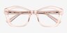 Aronia Crystal Light Pink AcetateEyeglass Frames from EyeBuyDirect, Closed View