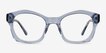 Aronia Crsytal Blue Alternative MaterialsEyeglass Frames from EyeBuyDirect, Front View