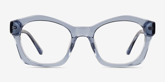 Aronia Crsytal Blue AcetateEyeglass Frames from EyeBuyDirect, Front View
