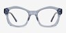 Aronia Crsytal Blue AcetateEyeglass Frames from EyeBuyDirect, Front View