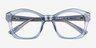 Aronia Crsytal Blue AcetateEyeglass Frames from EyeBuyDirect, Closed View