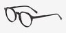 Monarda Noir AcétateMontures de lunettes de vue d'EyeBuyDirect, Vue d'Angle