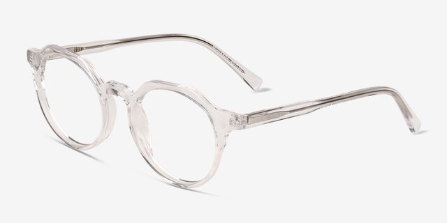 Monarda Crystal AcetateEyeglass Frames from EyeBuyDirect, Angle View