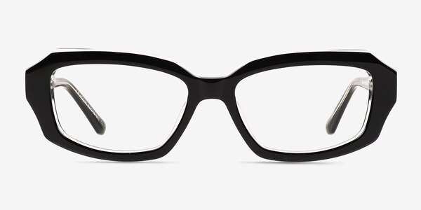 Caladium Black Crystal Acetate Eyeglass Frames